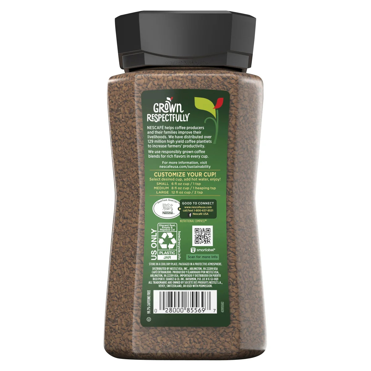 NESCAFE Taster's Choice Decaf Instant Coffee, House Blend, Light-Medium Roast,14 oz