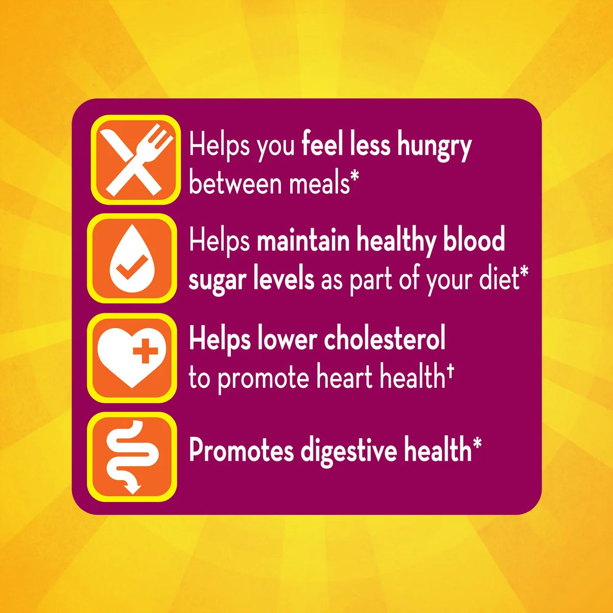 Metamucil Fiber Supplement, Orange, 1 Bottle, 130 Servings